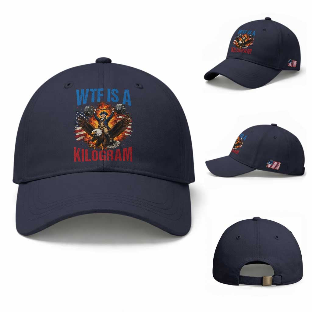 WTF Is A Kilogram Baseball Cap Funny George Washington 4th of July Gym Workout