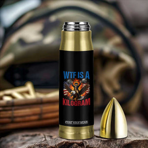 WTF Is A Kilogram Bullet Tumbler Funny George Washington 4th of July Gym Workout