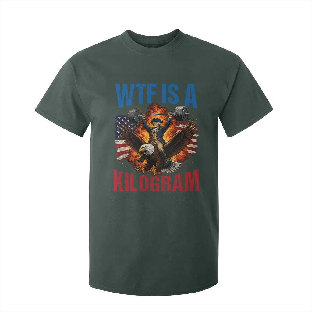 WTF Is A Kilogram T Shirt For Kid Funny George Washington 4th of July Gym Workout