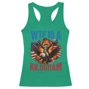 WTF Is A Kilogram Racerback Tank Top Funny George Washington 4th of July Gym Workout