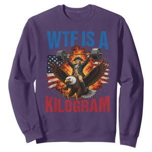 WTF Is A Kilogram Sweatshirt Funny George Washington 4th of July Gym Workout