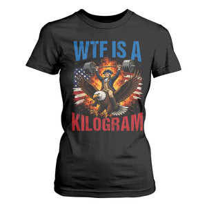 WTF Is A Kilogram T Shirt For Women Funny George Washington 4th of July Gym Workout
