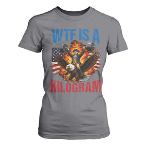 WTF Is A Kilogram T Shirt For Women Funny George Washington 4th of July Gym Workout