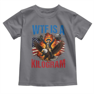 WTF Is A Kilogram Toddler T Shirt Funny George Washington 4th of July Gym Workout TS11 Charcoal Print Your Wear