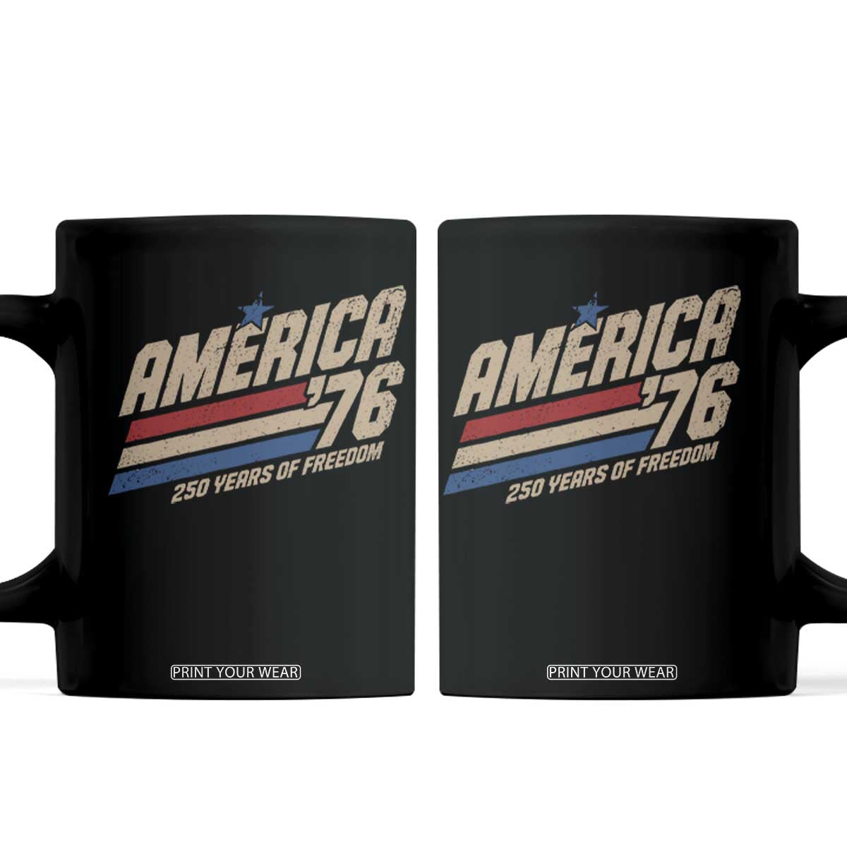 250th Anniversary USA America 76 Coffee Mug 250 Years Of Freedom 1776 2026 Retro
