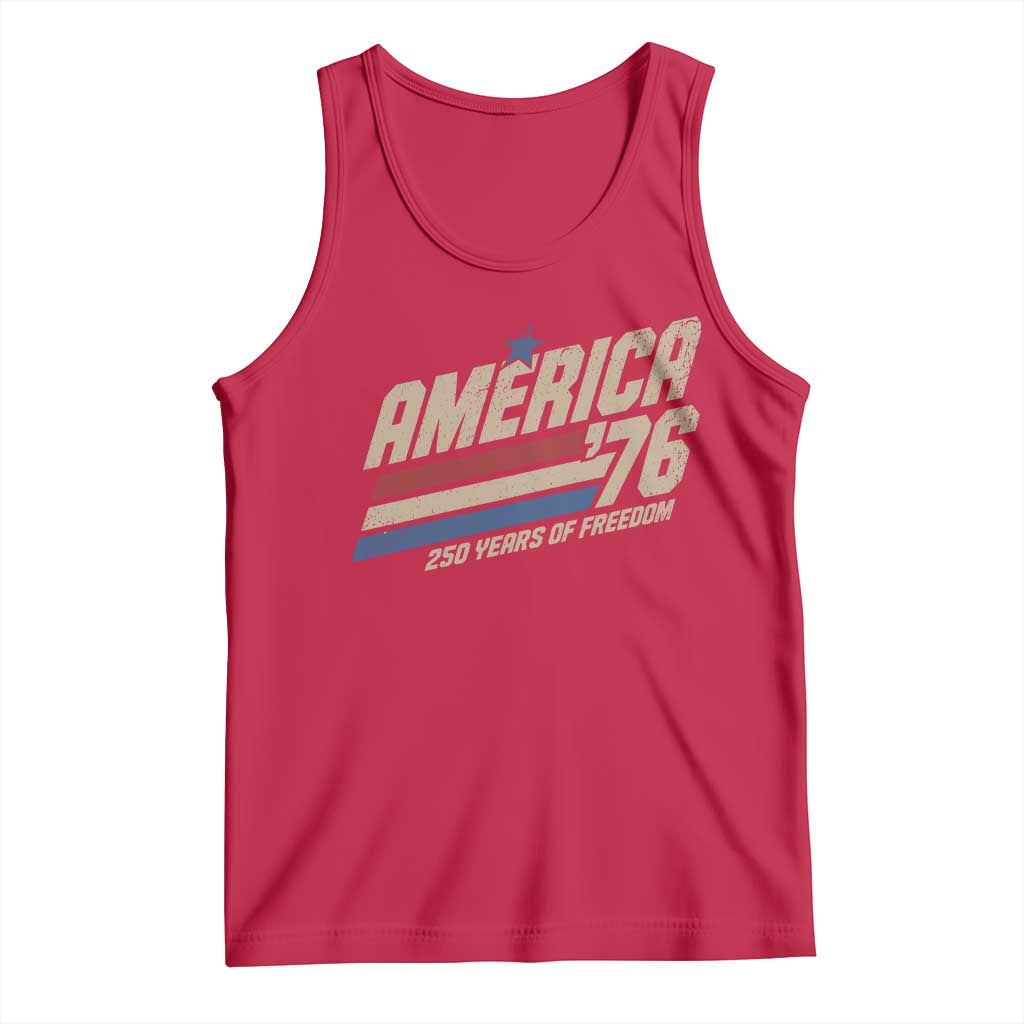 250th Anniversary USA America 76 Tank Top 250 Years Of Freedom 1776 2026 Retro