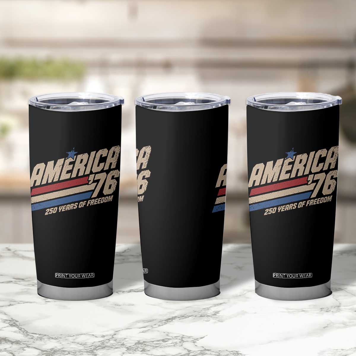 250th Anniversary USA America 76 Tumbler Cup 250 Years Of Freedom 1776 2026 Retro TS11 Print Your Wear