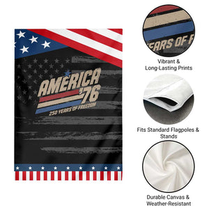 250th Anniversary USA America 76 Patriotic Garden Flag 250 Years Of Freedom 1776 2026 Retro TS11 Print Your Wear