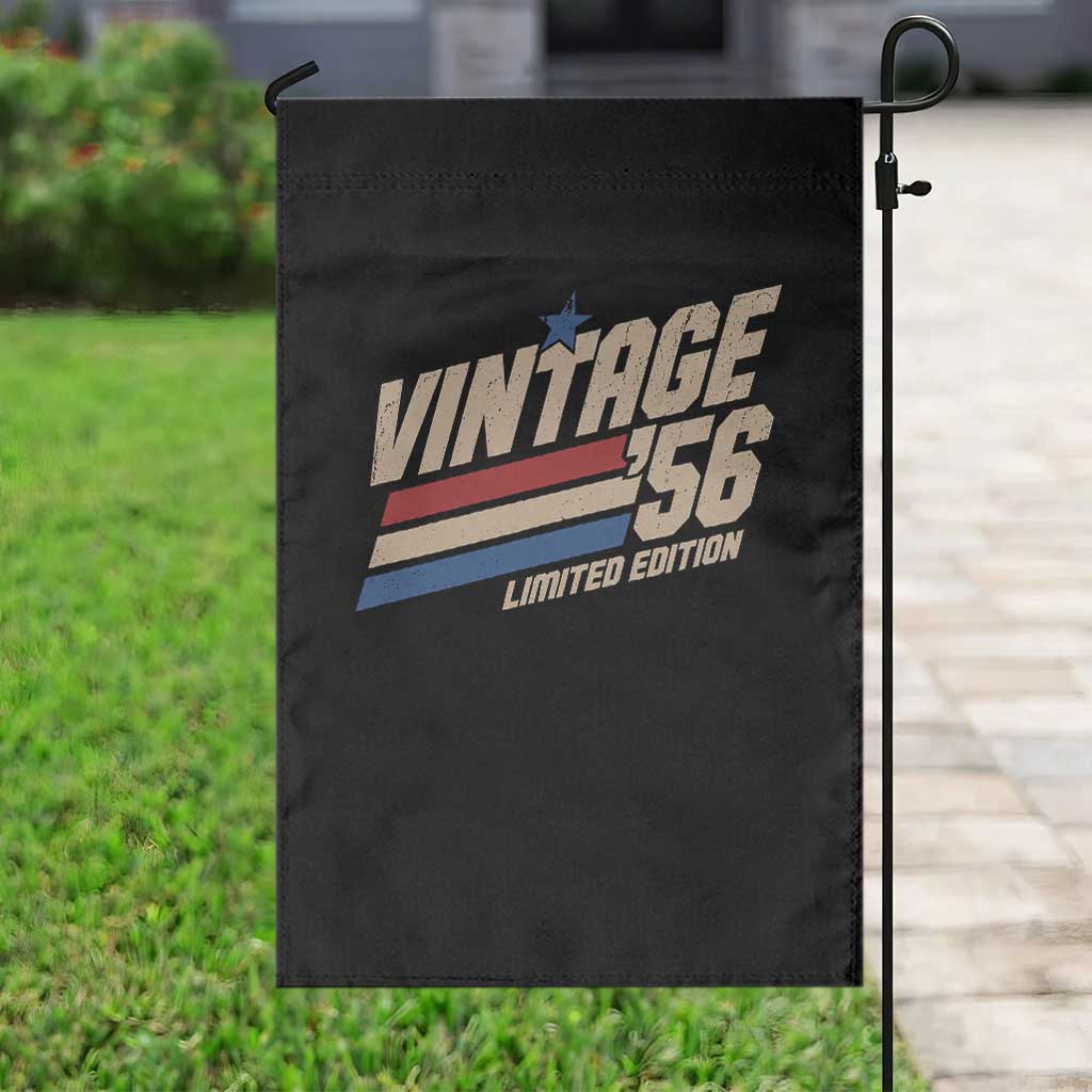 70th Birthday Garden Flag Vintage 1956 70 Years Old Birthday USA Stripes TS11 Print Your Wear