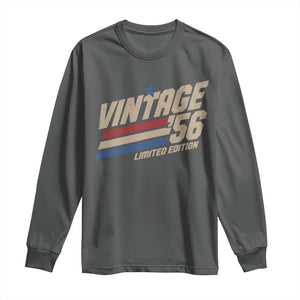 70th Birthday Long Sleeve Shirt Vintage 1956 70 Years Old Birthday USA Stripes