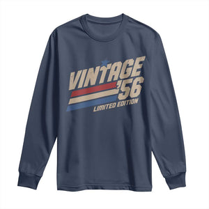 70th Birthday Long Sleeve Shirt Vintage 1956 70 Years Old Birthday USA Stripes