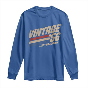 70th Birthday Long Sleeve Shirt Vintage 1956 70 Years Old Birthday USA Stripes