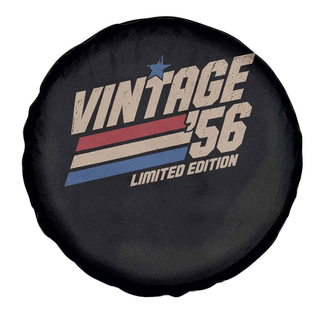 70th Birthday Spare Tire Cover Vintage 1956 70 Years Old Birthday USA Stripes
