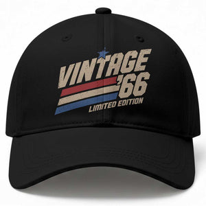 60th Birthday Baseball Cap Vintage 1966 60 Years Old Birthday USA Stripes TS11 Print Your Wear