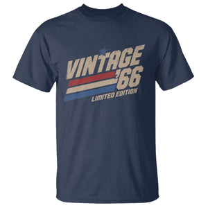 60th Birthday T Shirt Vintage 1966 60 Years Old Birthday USA Stripes