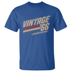60th Birthday T Shirt Vintage 1966 60 Years Old Birthday USA Stripes