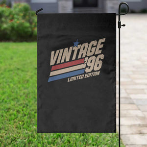 30th Birthday Garden Flag Vintage 1996 30 Years Old Birthday USA Stripes