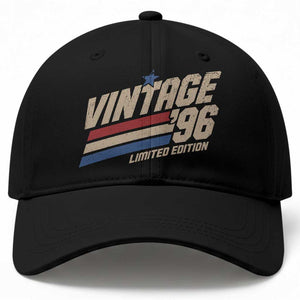 30th Birthday Baseball Cap Vintage 1996 30 Years Old Birthday USA Stripes