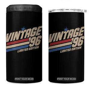 30th Birthday 4 in 1 Can Cooler Tumbler Vintage 1996 30 Years Old Birthday USA Stripes