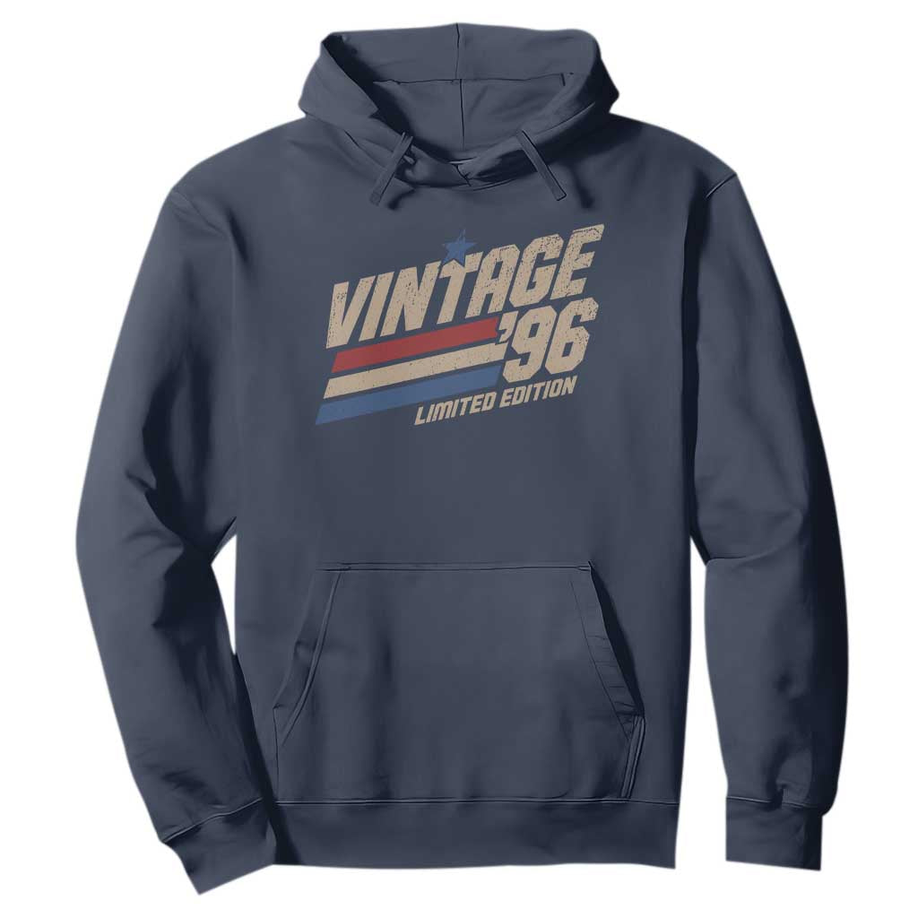 30th Birthday Hoodie Vintage 1996 30 Years Old Birthday USA Stripes TS11 Navy Print Your Wear