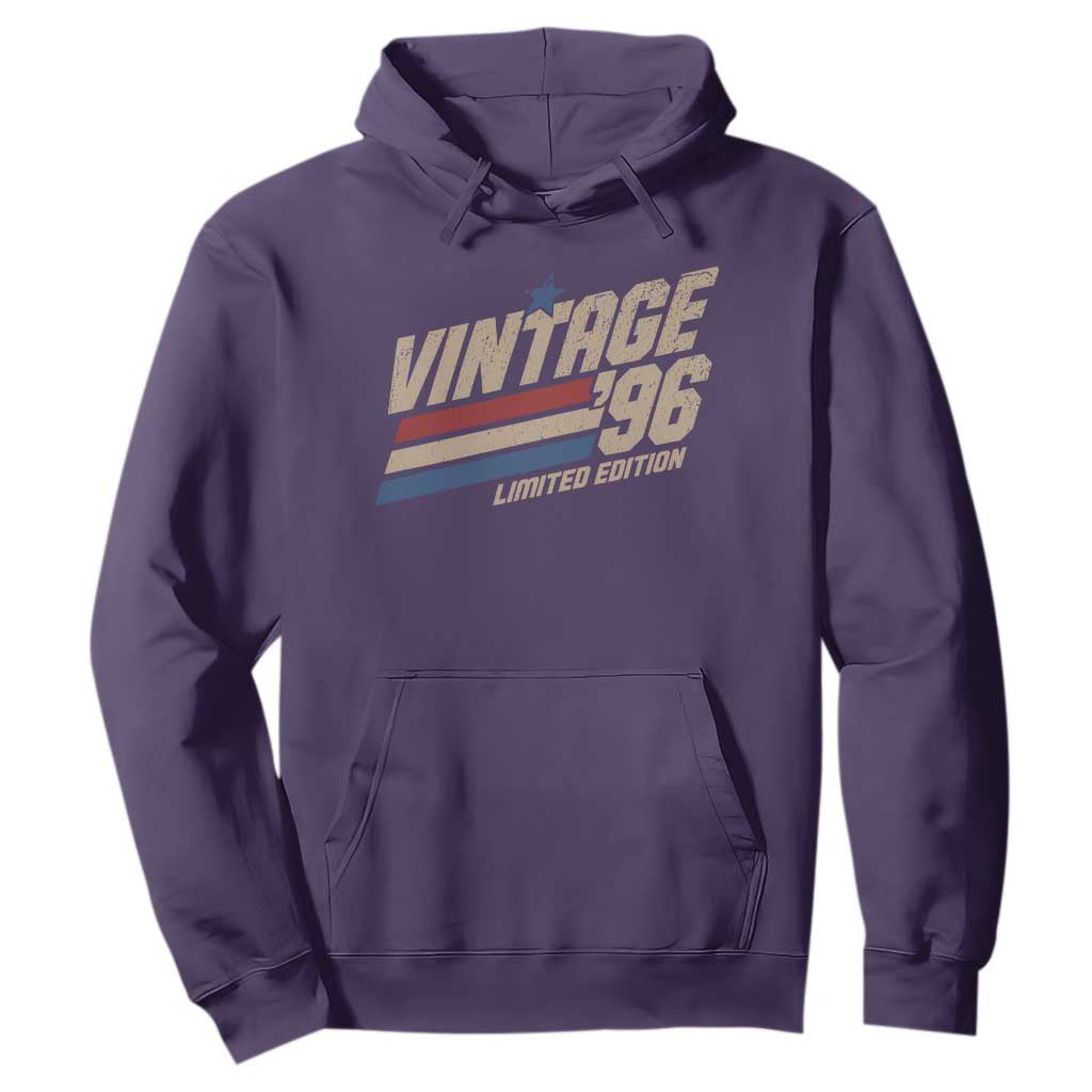 30th Birthday Hoodie Vintage 1996 30 Years Old Birthday USA Stripes TS11 Purple Print Your Wear