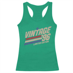 30th Birthday Racerback Tank Top Vintage 1996 30 Years Old Birthday USA Stripes TS11 Irish Green Print Your Wear