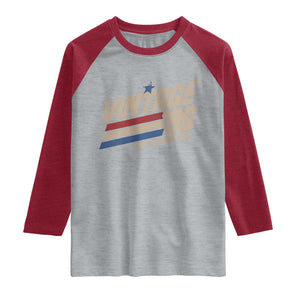 30th Birthday Raglan Shirt Vintage 1996 30 Years Old Birthday USA Stripes