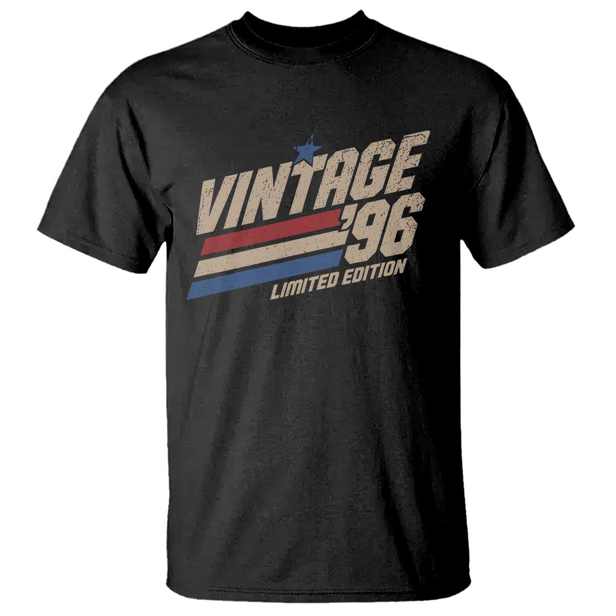 30th Birthday T Shirt Vintage 1996 30 Years Old Birthday USA Stripes TS11 Black Print Your Wear