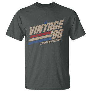 30th Birthday T Shirt Vintage 1996 30 Years Old Birthday USA Stripes TS11 Dark Heather Print Your Wear