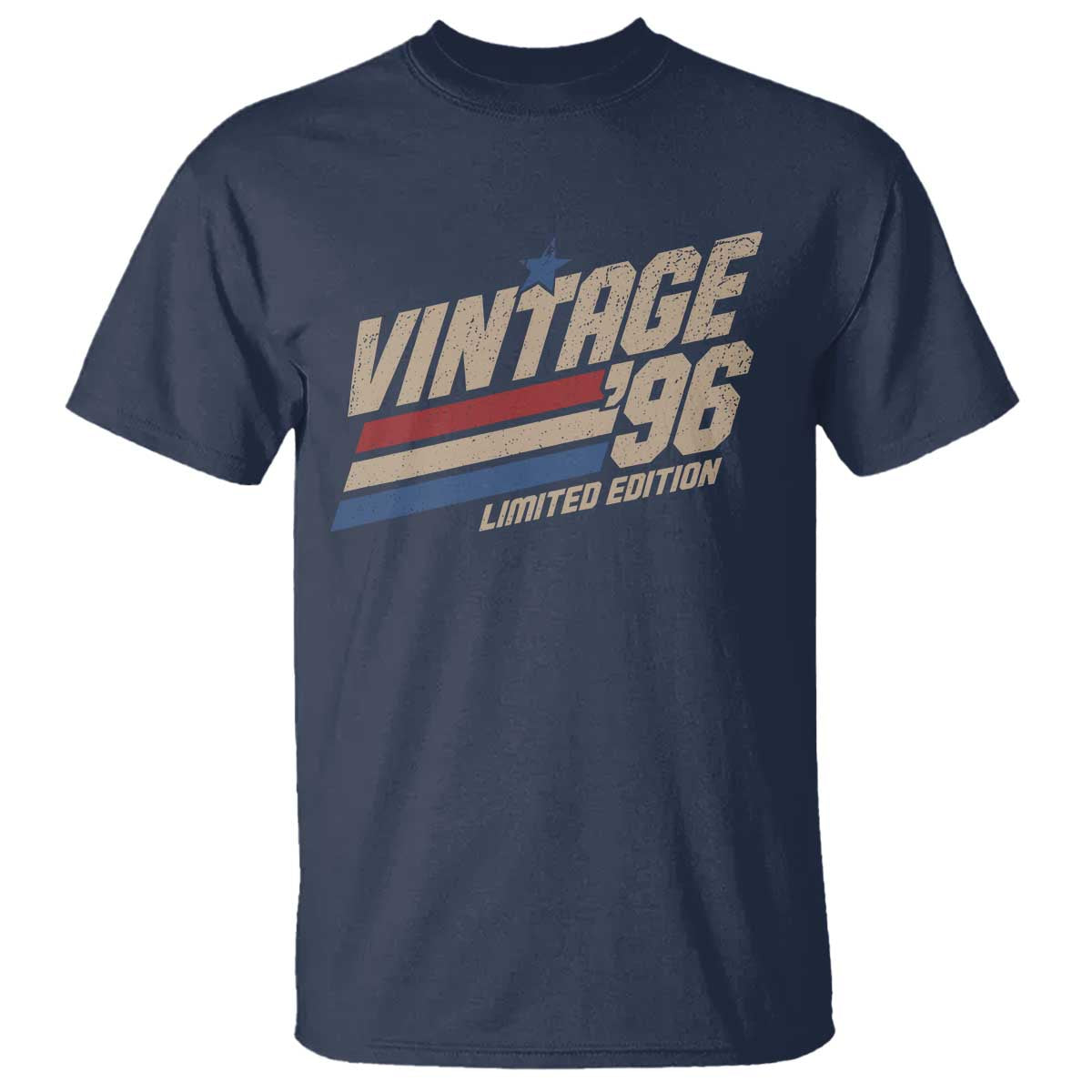 30th Birthday T Shirt Vintage 1996 30 Years Old Birthday USA Stripes TS11 Navy Print Your Wear