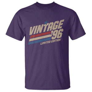 30th Birthday T Shirt Vintage 1996 30 Years Old Birthday USA Stripes TS11 Purple Print Your Wear