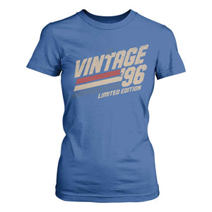 30th Birthday T Shirt For Women Vintage 1996 30 Years Old Birthday USA Stripes TS11 Royal Blue Print Your Wear