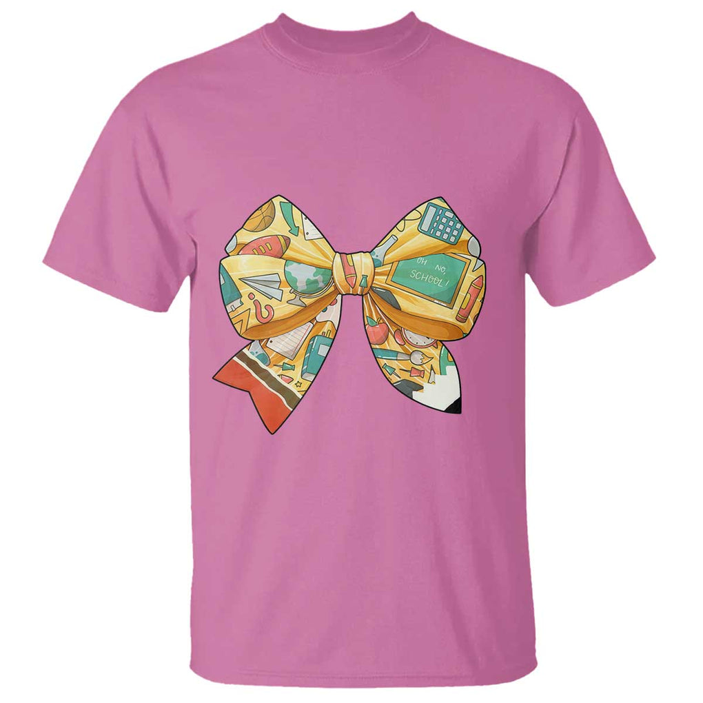 Funny Back To School T Shirt Cute Coquettes School Supplies Bow First Day TS11 Azalea Print Your Wear
