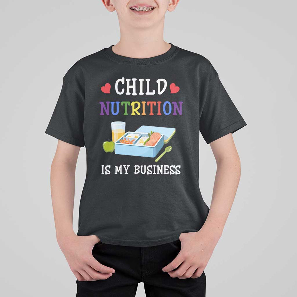 Lunch Lady T Shirt For Kid Child Nutrition Is My Business School Cafeteria TS11 Black Print Your Wear