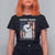 Funny Llama T Shirt For Women Hawk Tuah Spit On That Thang American Flag TS11 Black Print Your Wear