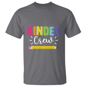 Kinder Crew T Shirt Kindergarten Back To School TS11 Charcoal Print Your Wear