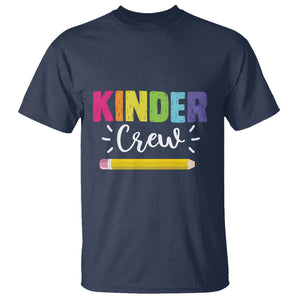Kinder Crew T Shirt Kindergarten Back To School TS11 Navy Print Your Wear