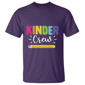 Kinder Crew T Shirt Kindergarten Back To School TS11 Purple Print Your Wear