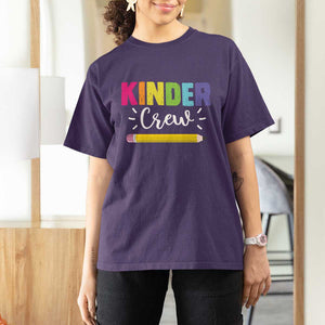Kinder Crew T Shirt For Women Kindergarten Back To School TS11 Purple Print Your Wear