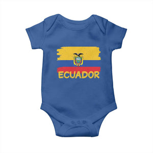 Ecuadorian Heritage Brushstroke Ecuador Flag Graphic Baby Onesie