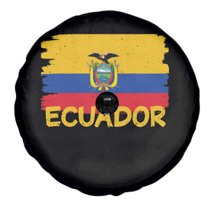 Ecuadorian Heritage Brushstroke Ecuador Flag Graphic Spare Tire Cover