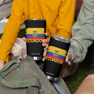 Ecuadorian Heritage Brushstroke Ecuador Flag Graphic Tumbler Cup