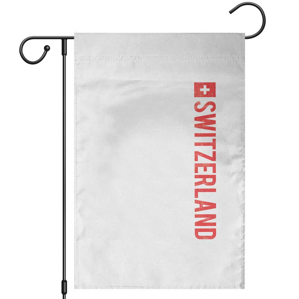 Switzerland Heritage Vintage Swiss Flag Schweiz Garden Flag TS11 White Print Your Wear