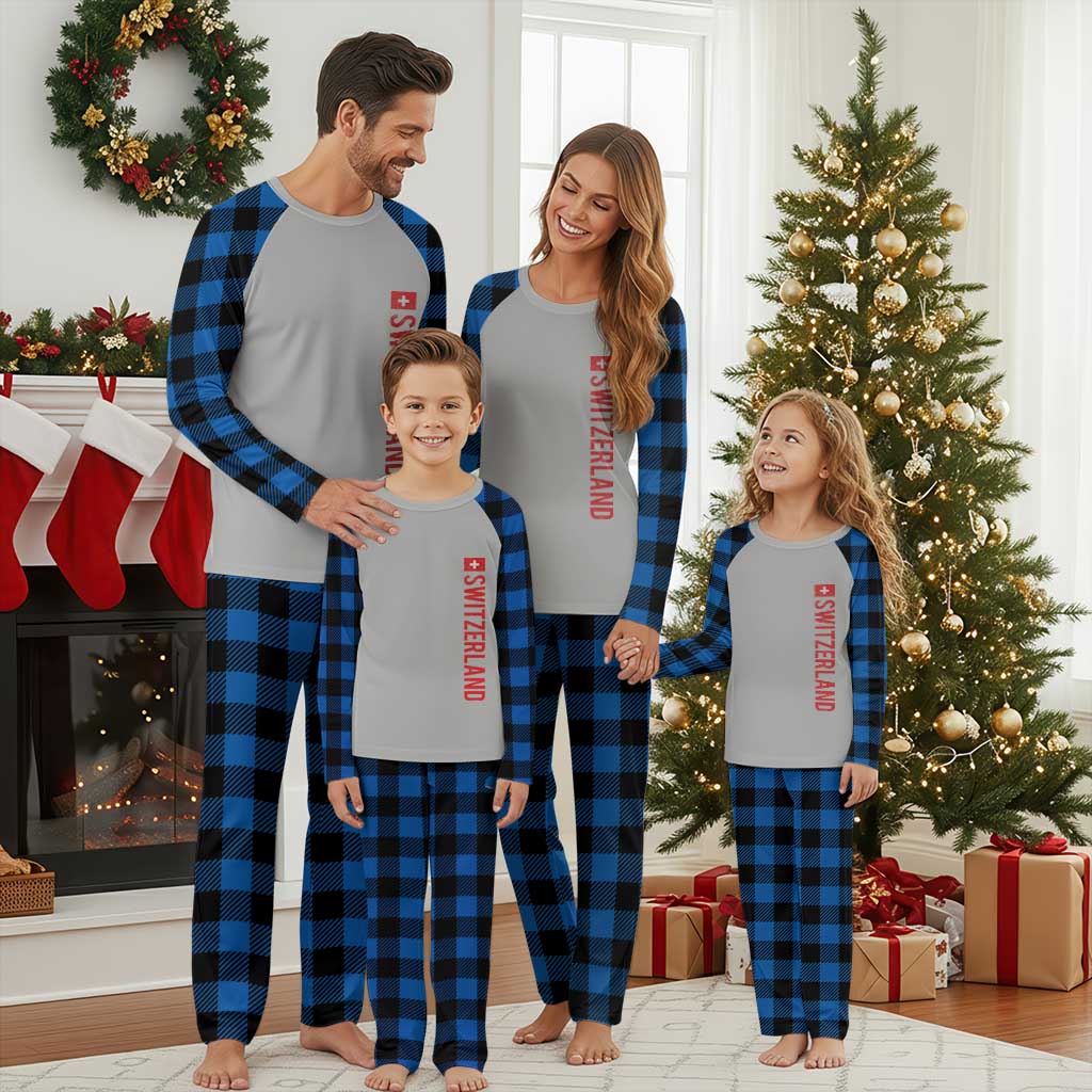 Switzerland Heritage Vintage Swiss Flag Schweiz Plaid Pajama Set