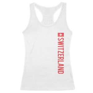 Switzerland Heritage Vintage Swiss Flag Schweiz Racerback Tank Top