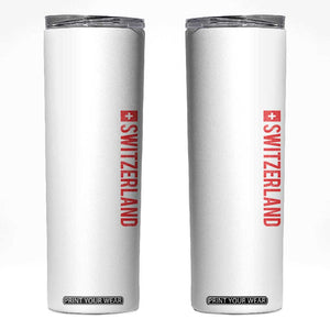 Switzerland Heritage Vintage Swiss Flag Schweiz Skinny Tumbler