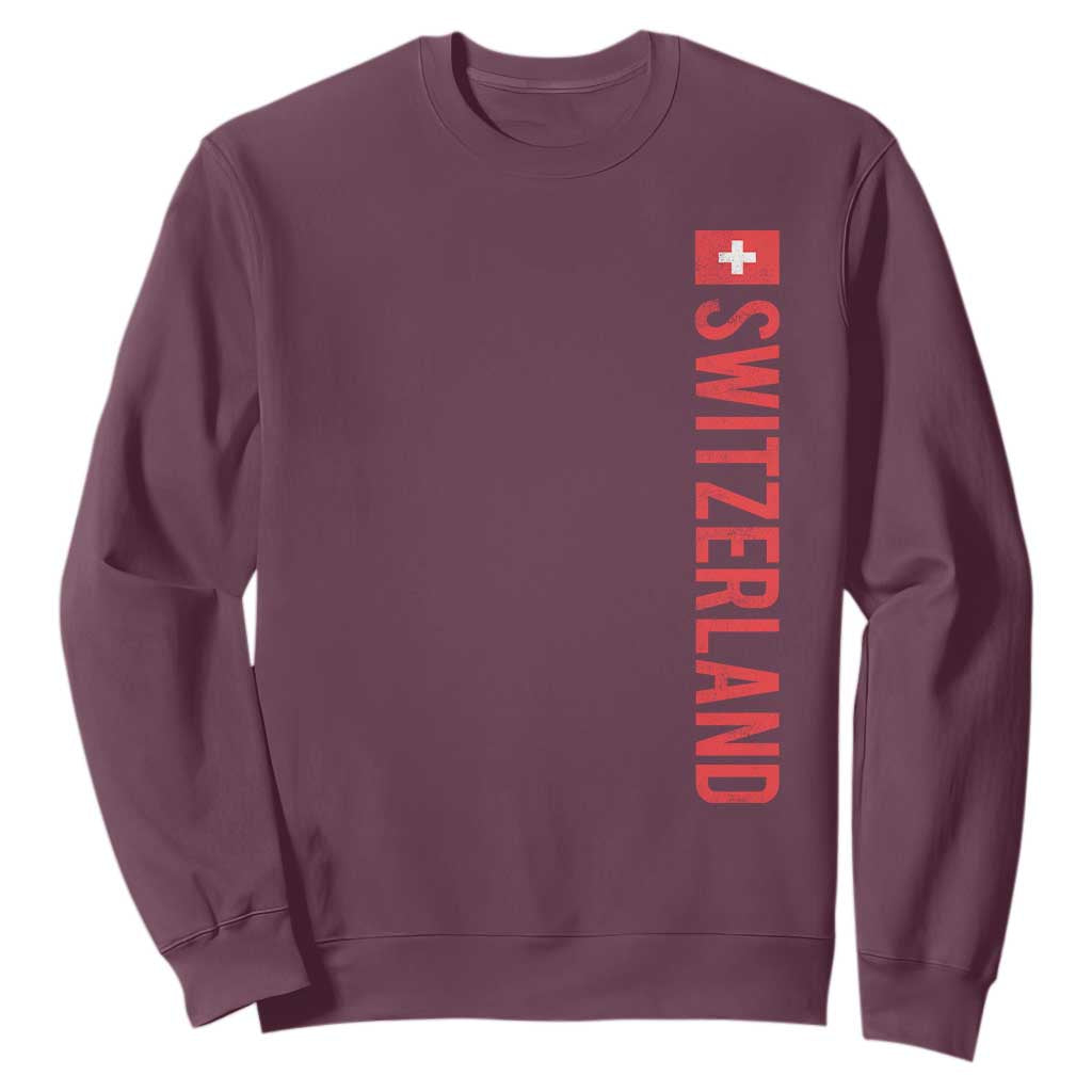 Switzerland Heritage Vintage Swiss Flag Schweiz Sweatshirt