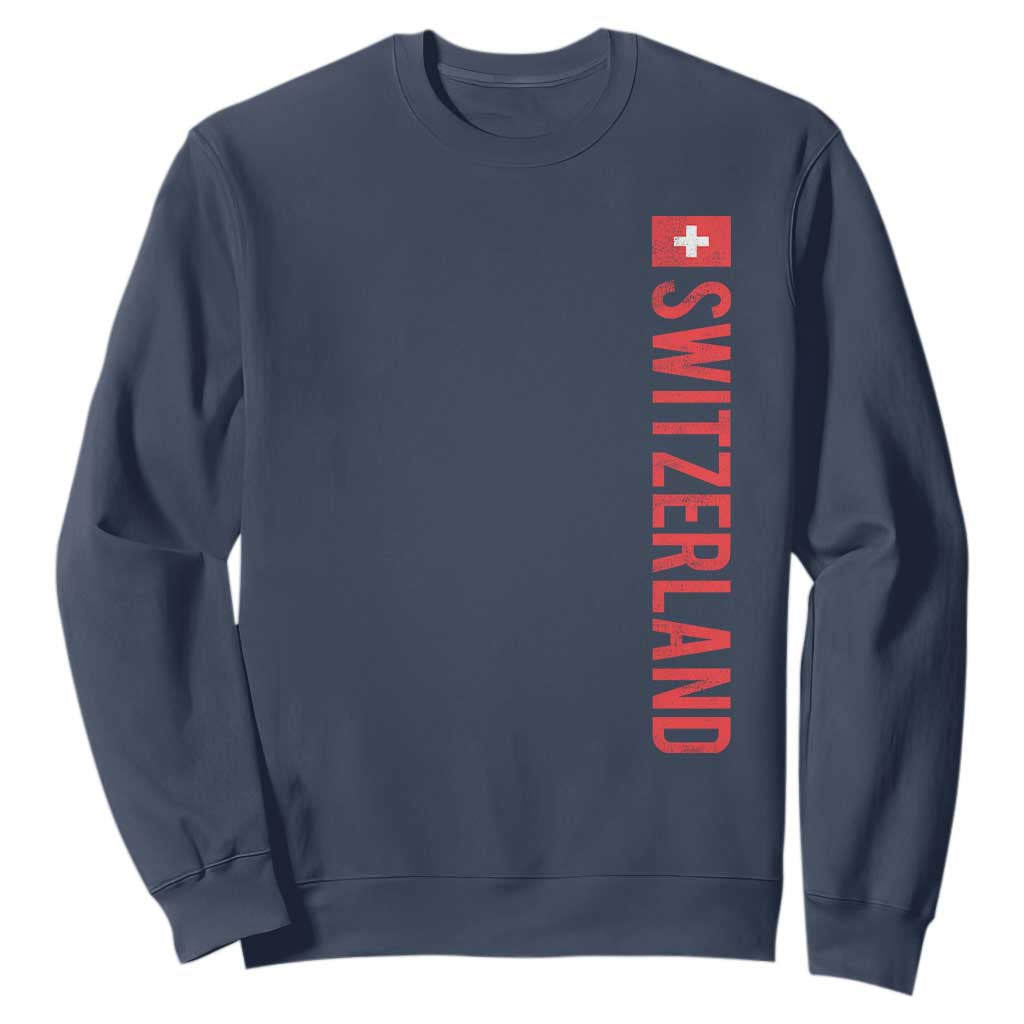 Switzerland Heritage Vintage Swiss Flag Schweiz Sweatshirt
