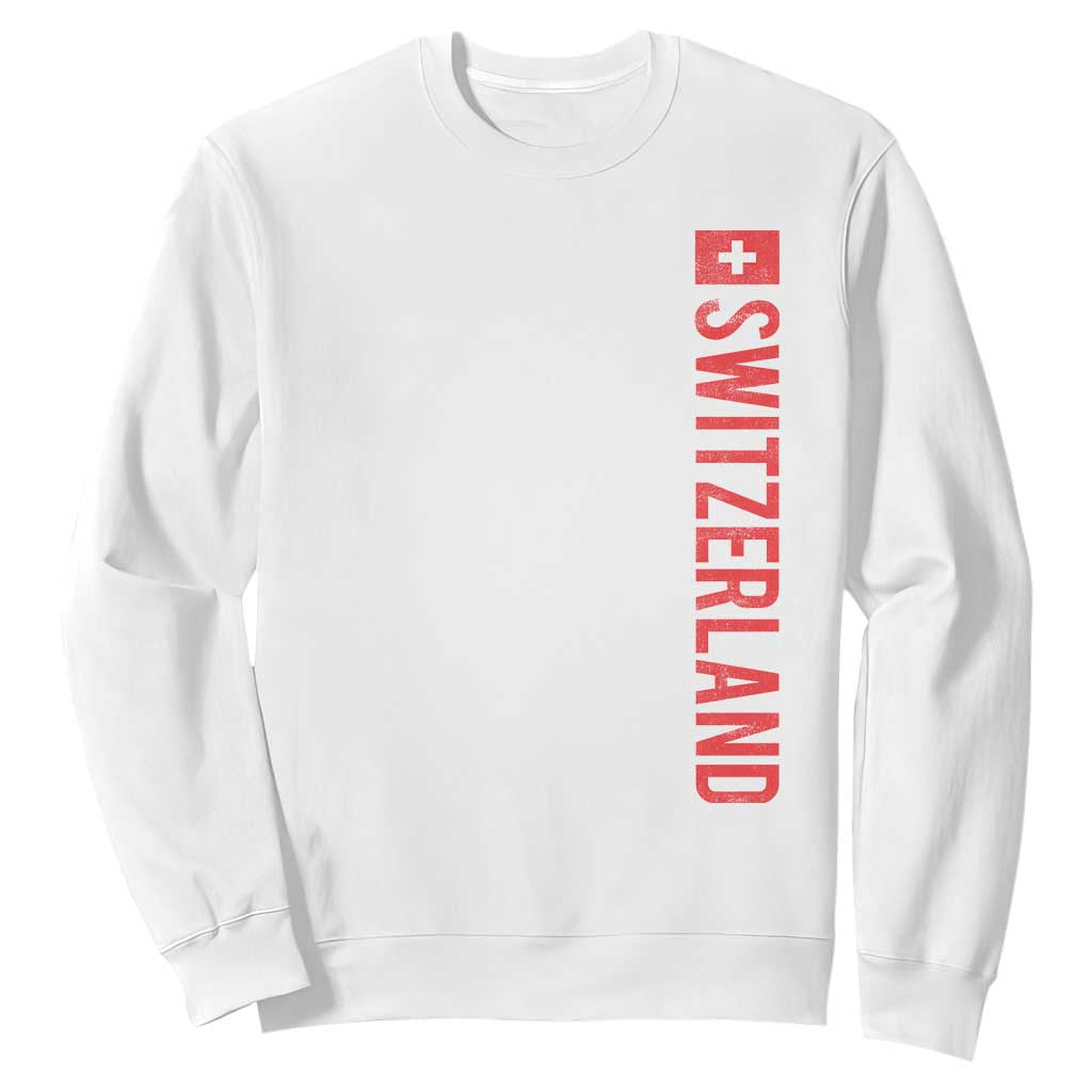 Switzerland Heritage Vintage Swiss Flag Schweiz Sweatshirt