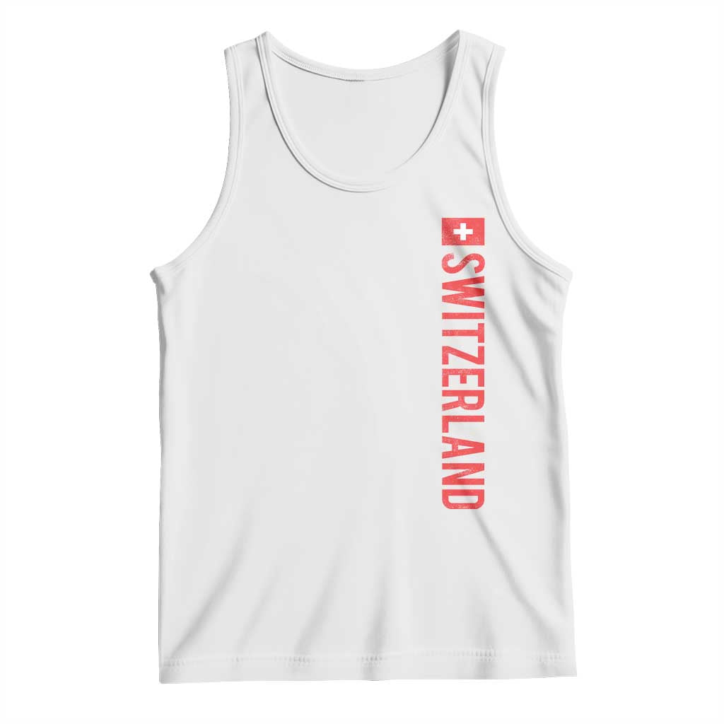 Switzerland Heritage Vintage Swiss Flag Schweiz Tank Top